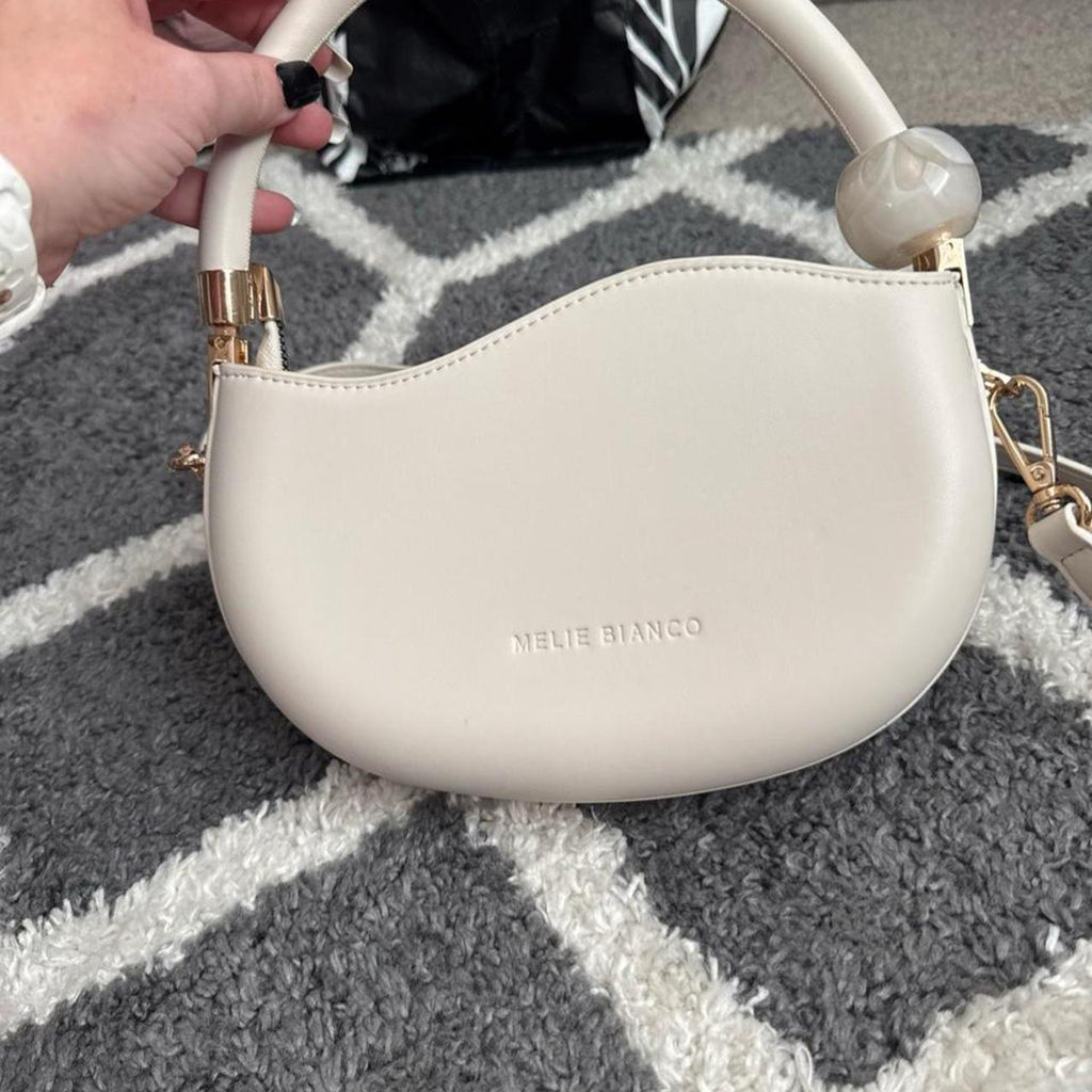 Melie Bianco cream & white handbag #meliebianco #designer