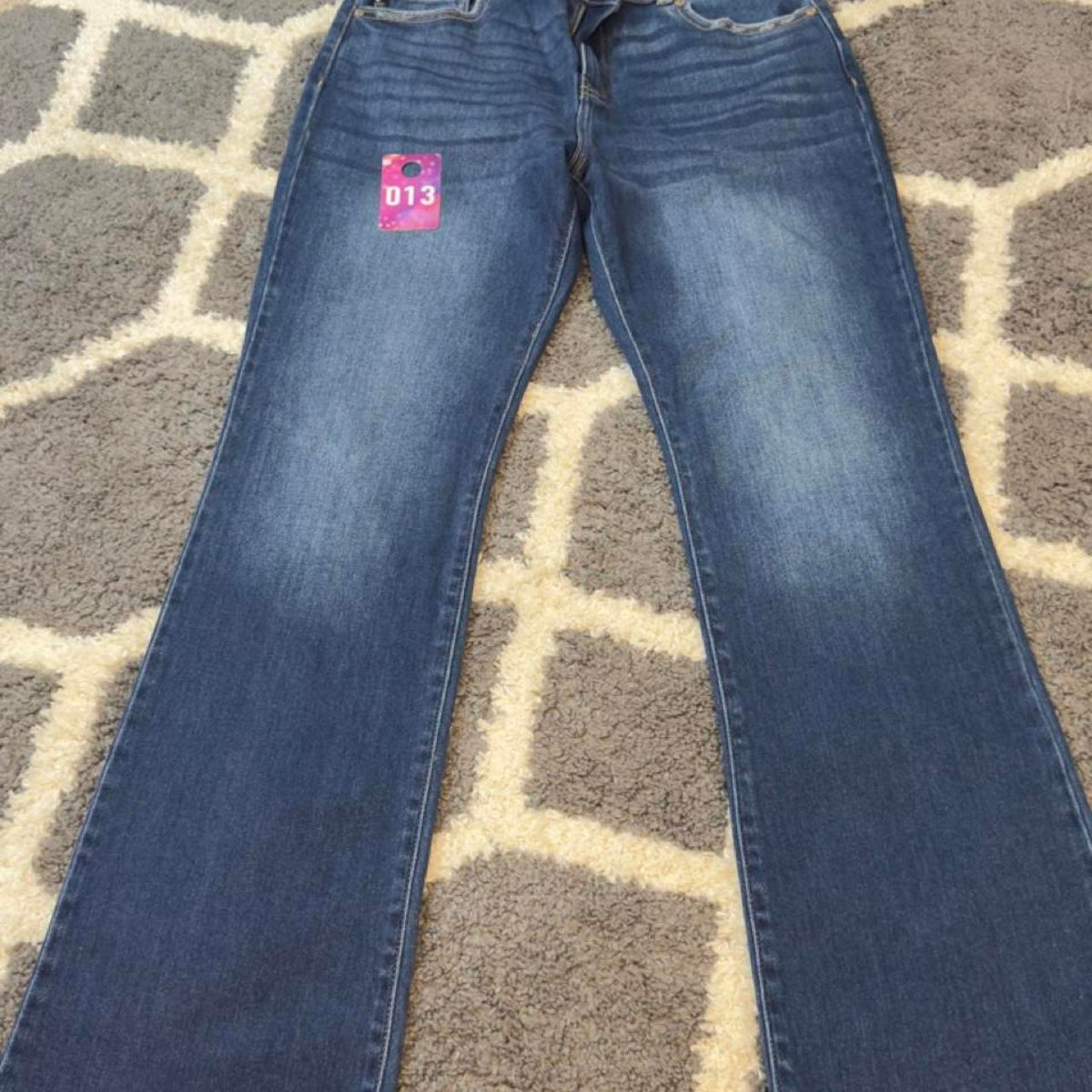 Kancan low rise flare jeans in navy blue #flare #lowrise