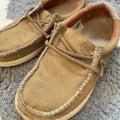 Max Dude tan & brown leather loafers in US 13 #leather #comfort