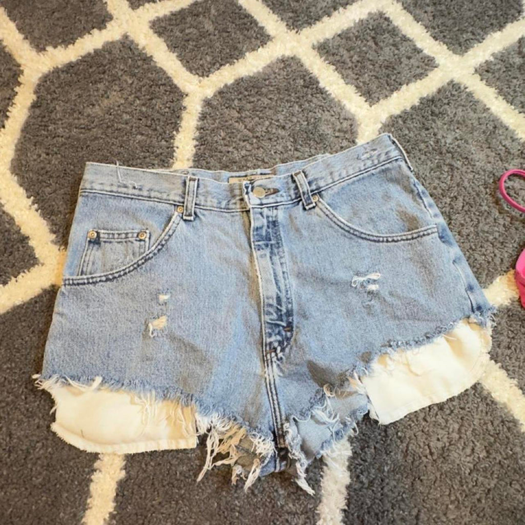 Pink waffle knit crop top bundle #bundle #waffle wrangler shorts