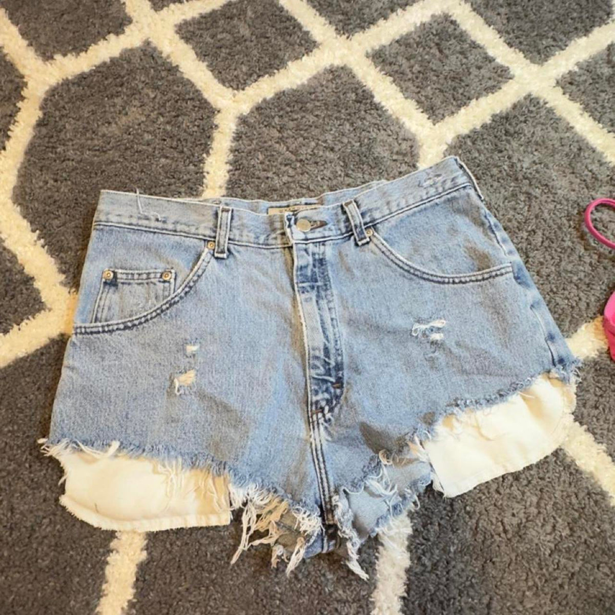 Pink waffle knit crop top bundle #bundle #waffle wrangler shorts