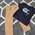 Cat & Jack kids set with blue and yellow speedboat graphic