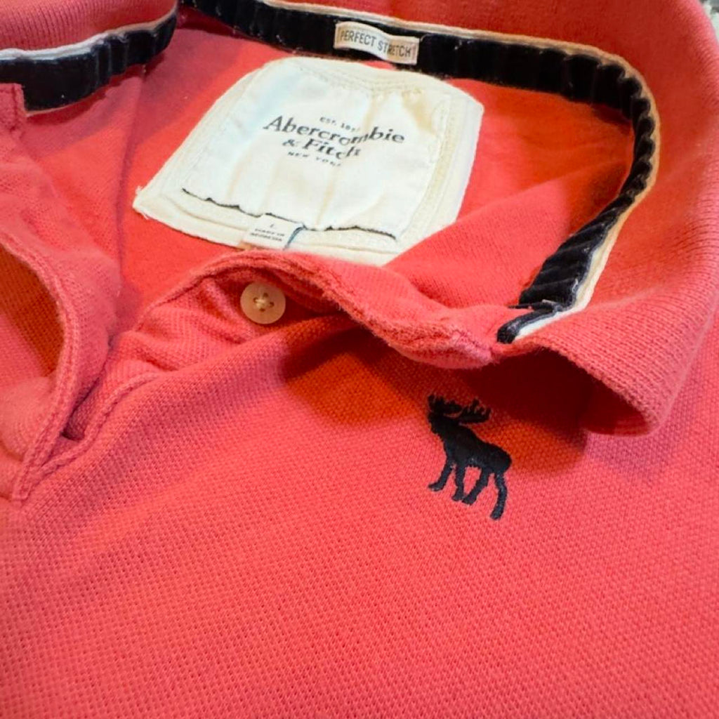 Abercrombie & Fitch coral polo shirt #preppy #classic - Image 3