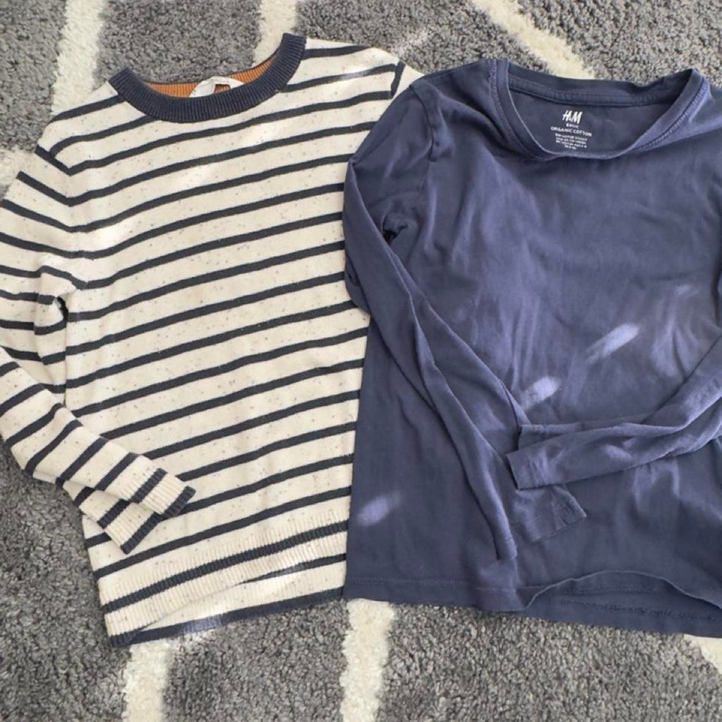 Kids bundle of 3 long sleeve shirts and pants. Size 6-8 years. #kids #bundle