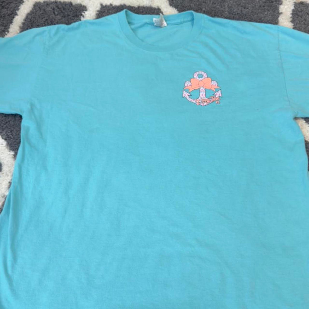 SHEIN Florida Palm Beach 1956 graphic tee with palm trees and sun, size L #beachvibes #retro