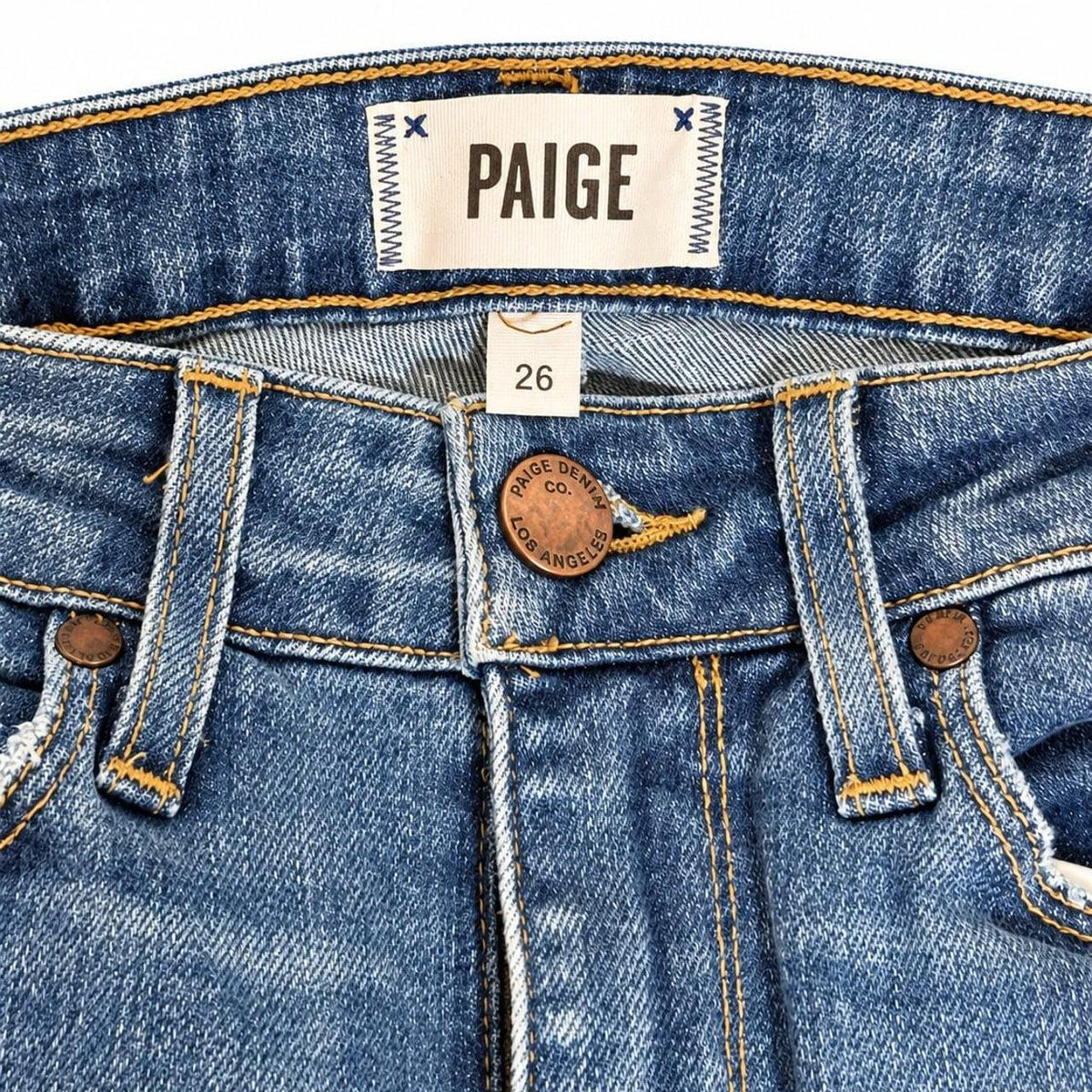 Paige Denim Skinny Jeans Medium Wash Size 26 - Image 3