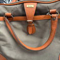 Vintage John Weitz Canvas and Leather Briefcase Tote Bag - Image 1