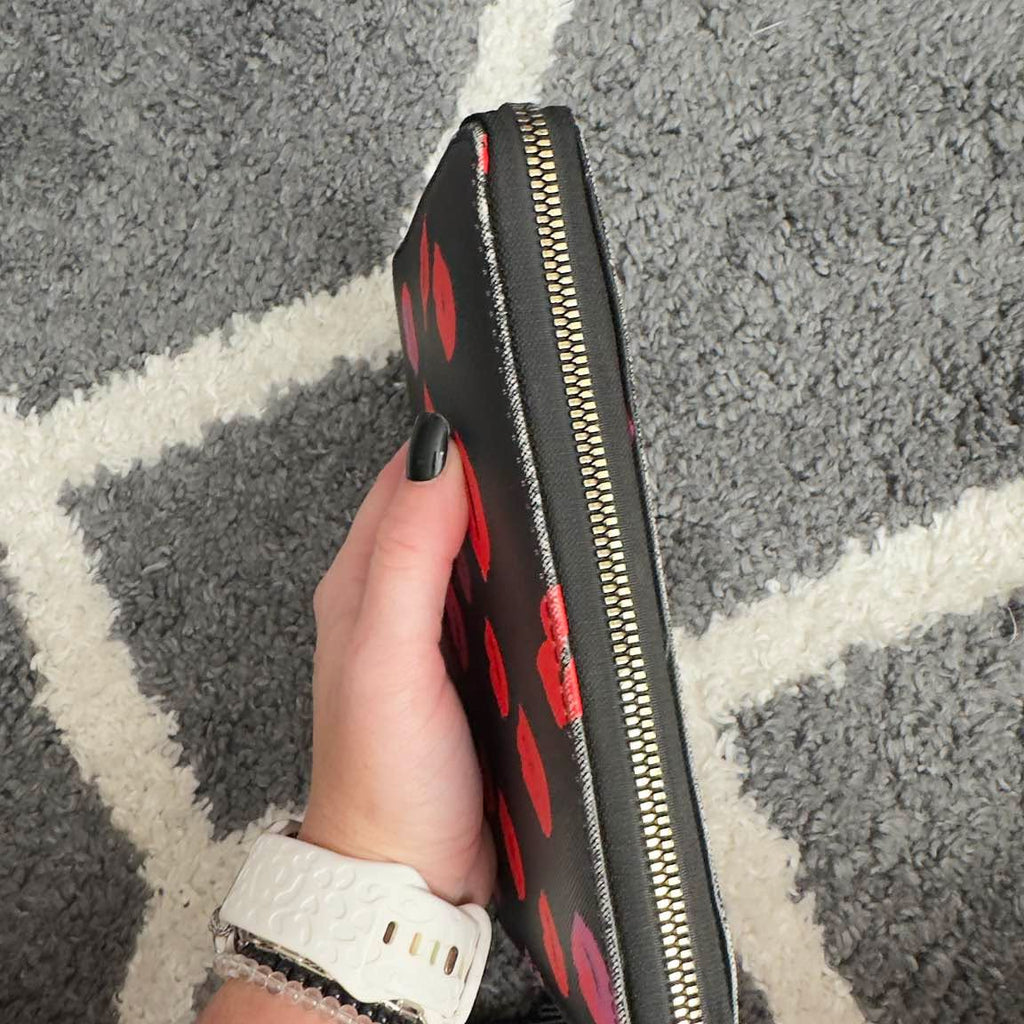 Betsey Johnson Lips Print Wristlet Wallet - Image 4