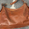 Silvana Lentino Brown Leather Hobo Bag - Image 1